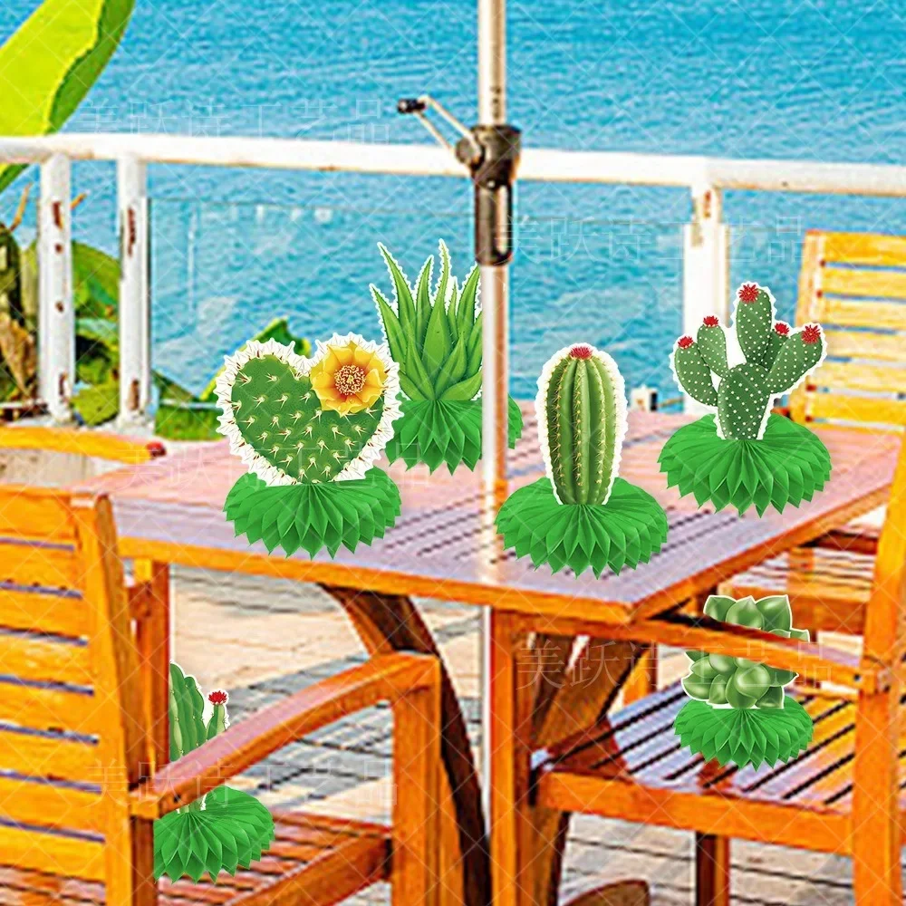 9 шт. Гавайский кактус сотовый шар тропические растения бумажные сотовые