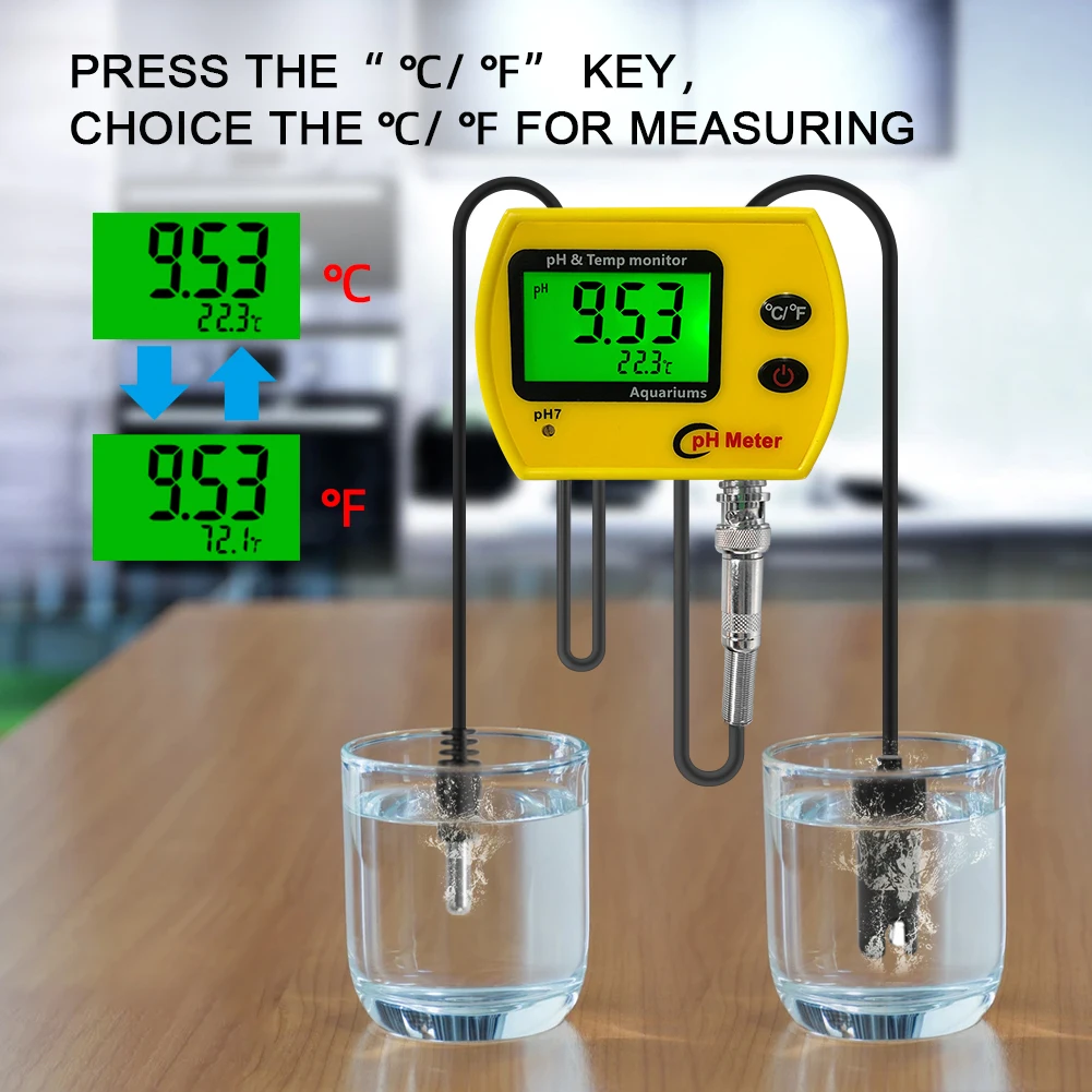 Измеритель Качества Воды Yieryi тестер для аквариума бассейна с вилкой Стандарта