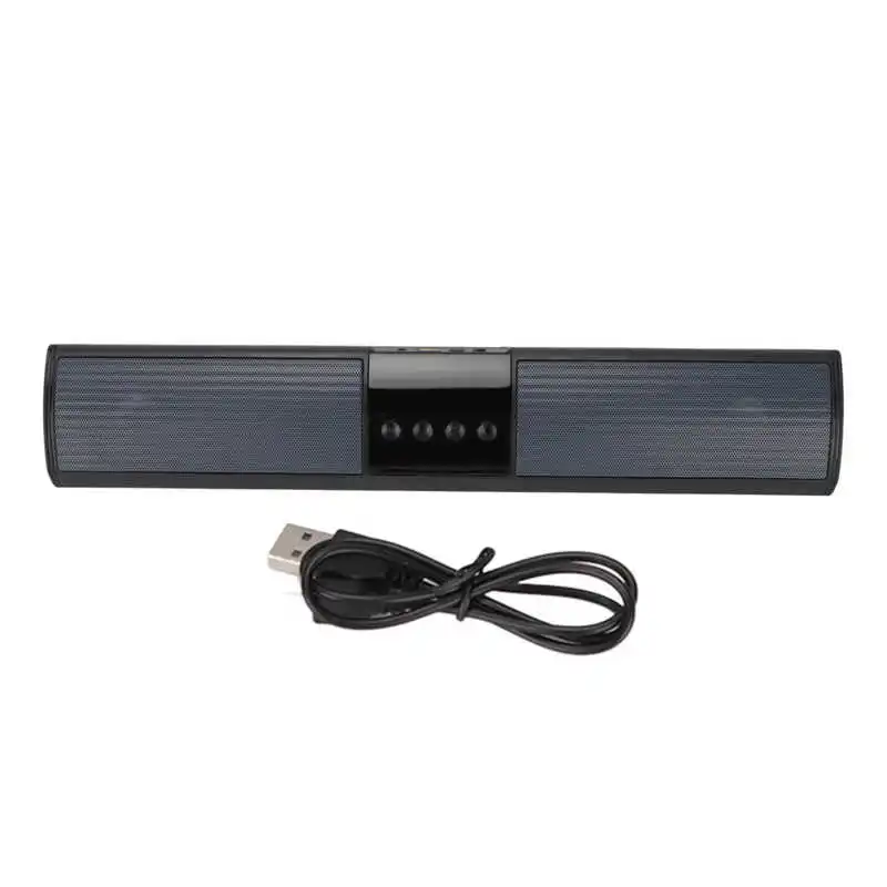

Desk Wireless Speaker Surround Sound Rechargeable Delayless Bluetooth Speaker with RGB Light for Cellphone for TV for Tablet