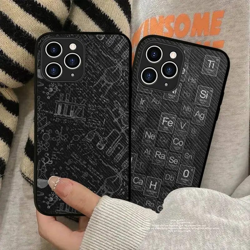 

I Love Chemistry Phone Case Hard Leather Case for iPhone 11 12 13 Mini Pro Max 8 7 Plus SE 2020 X XR XS Coque
