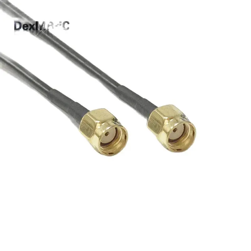 

1pc Wifi Router Exentsion RP-SMA Male Plug To RP-SMA Male Plug RG174 Cable 20CM 8" Adapter Wholesale Fast Ship