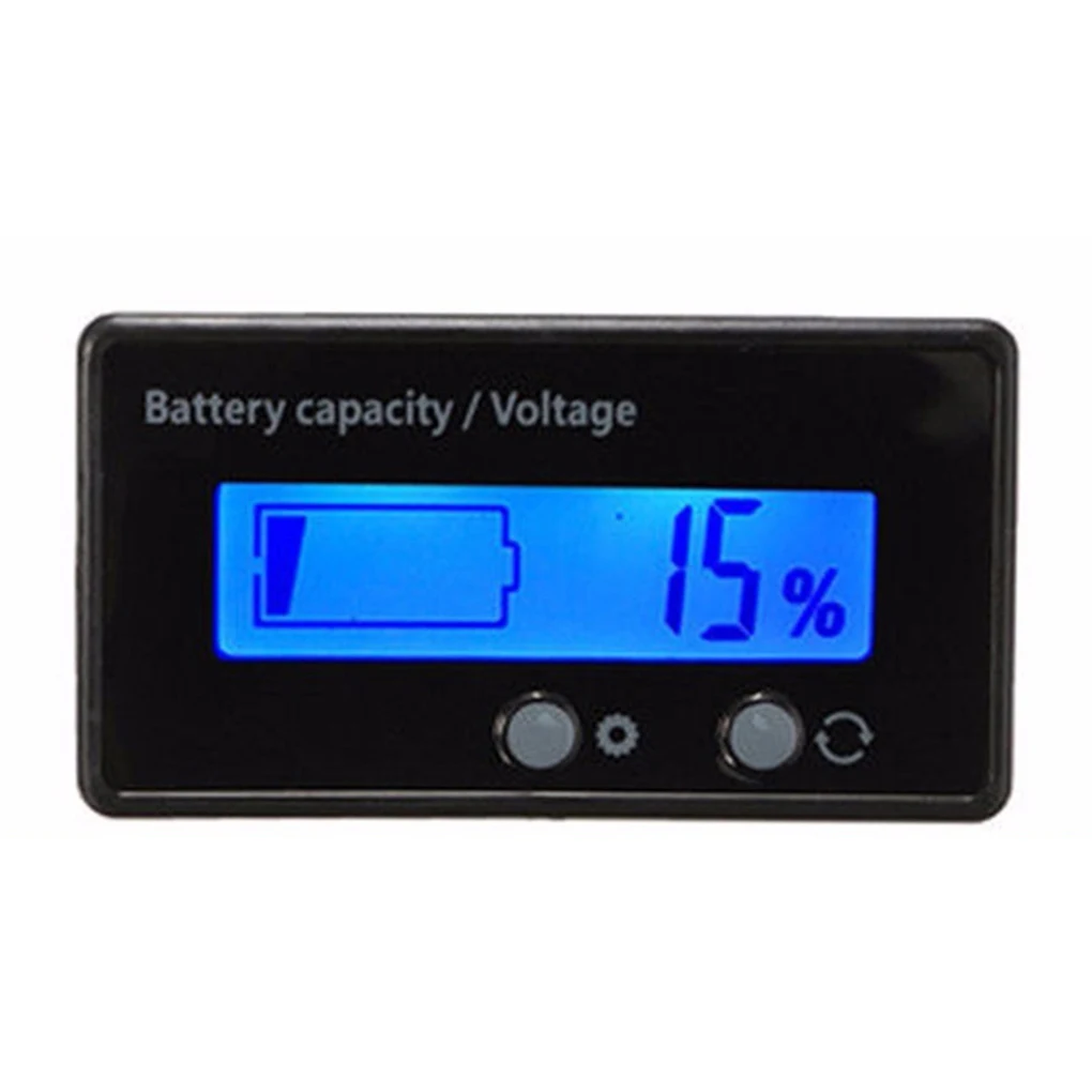 

LCD Electric Vehicle Battery Indicator Lead-Acid Meter Battery Capacity Tester Indicator Analyzer Lithium Battery Detector