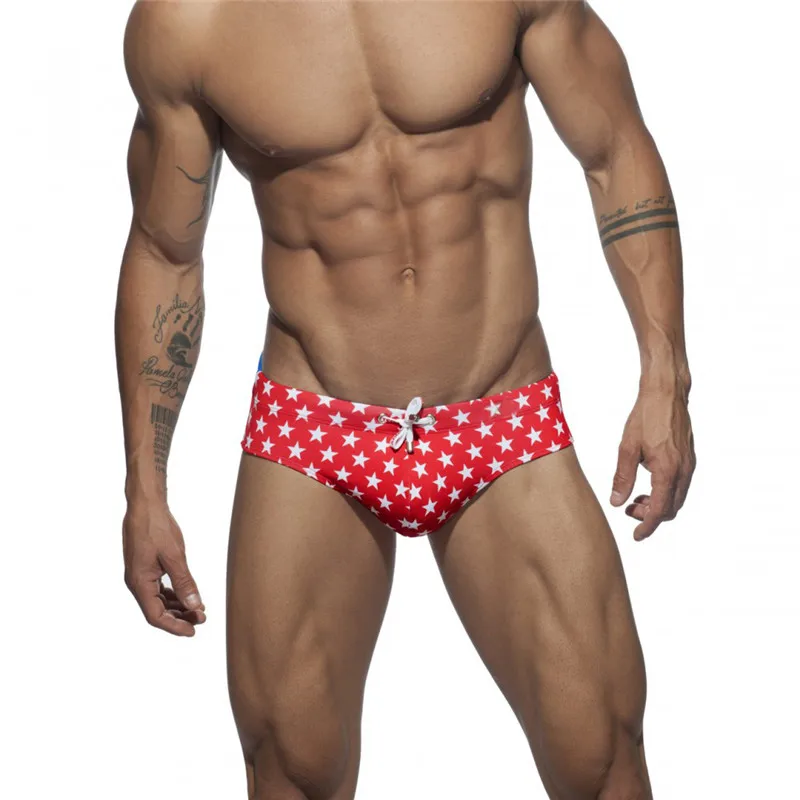 

Push Pad Swimwear Briefs Men Quick Dry Beachwear Man Male Breathable Brave Person Men's Gay Low Waist Bathing Beach Wear Surf
