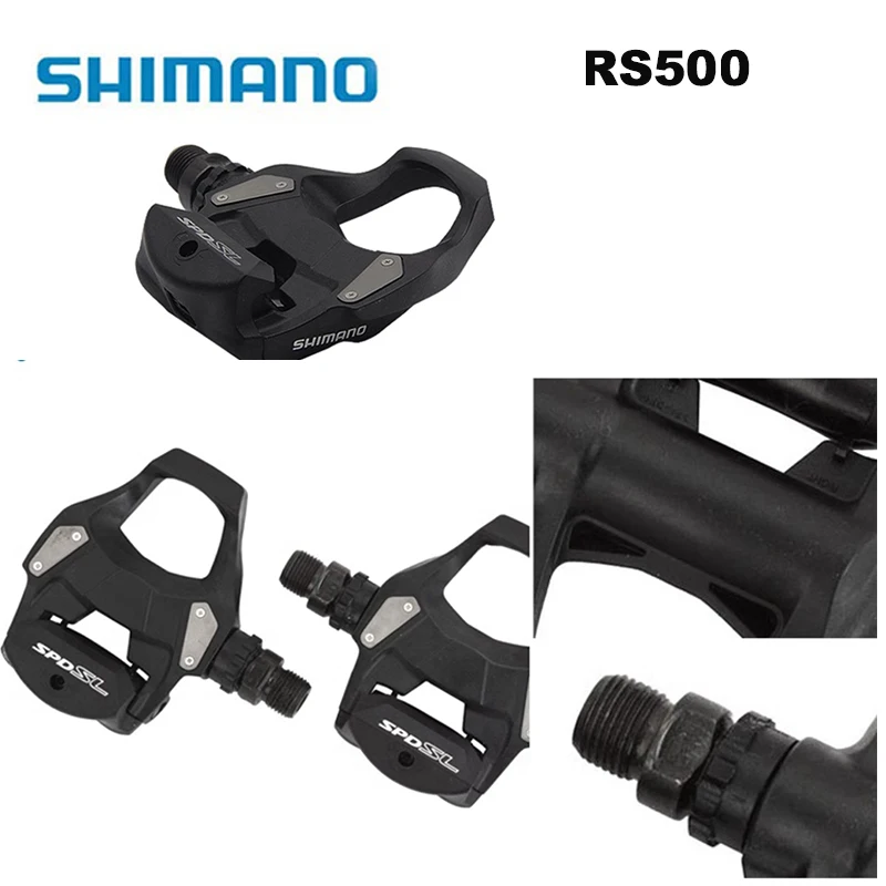 SHIMANO PD Rs500 Педали для шоссейного велосипеда Карбоновые самоблокирующиеся педали