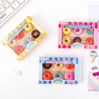 6 pcspack candy doughnuts eraser rubber eraser primary student prizes promotional gift stationery school supplies stationery
