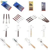 1 5pc stainless steel oil painting knives artist crafts spatula palette knife oil painting mixing knife scraper art ceramic tool