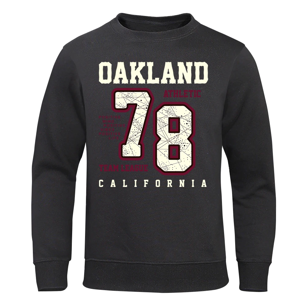 

Oakland Athletic 78 Team League California Hoodie Men Sport Fashion Top Pullover Pullover Clothes Comfortable Soft Hoodies Men'S