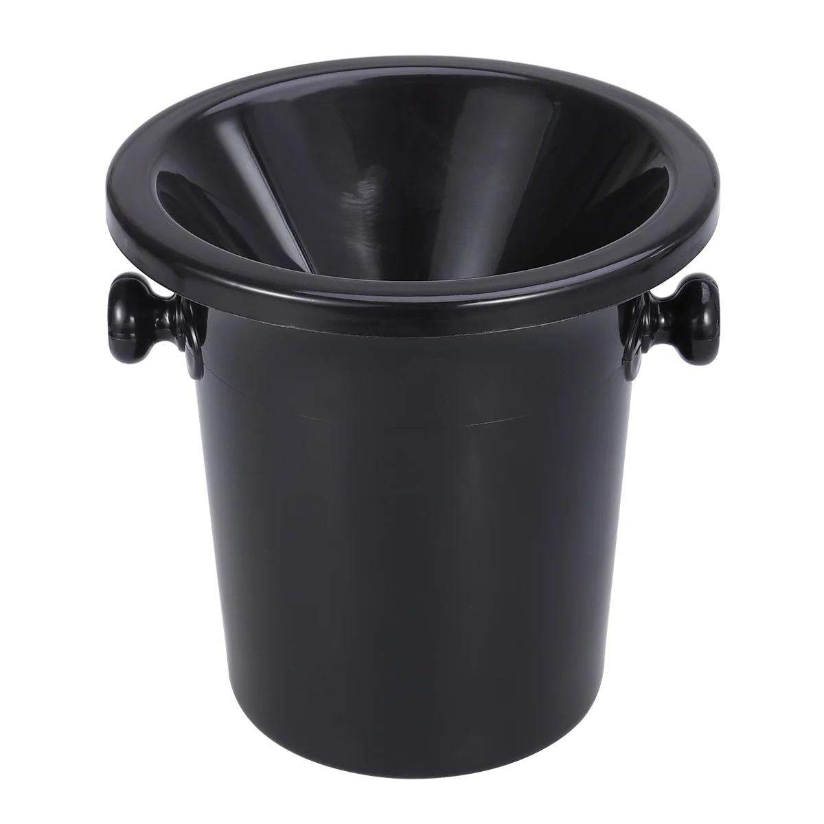 

Tasting Bucket Black Spittoon Round Double Ears Bucket for Beer Drinks and Party