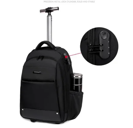 Дорожный рюкзак на колесиках для мужчин и женщин сумка чемодана ноутбука