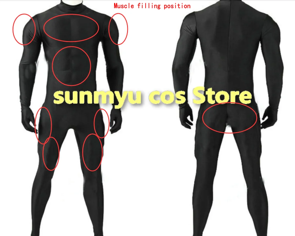 Небольшое боди для косплея Черный Боди рук и ног можно менять цвет шелковой нитью