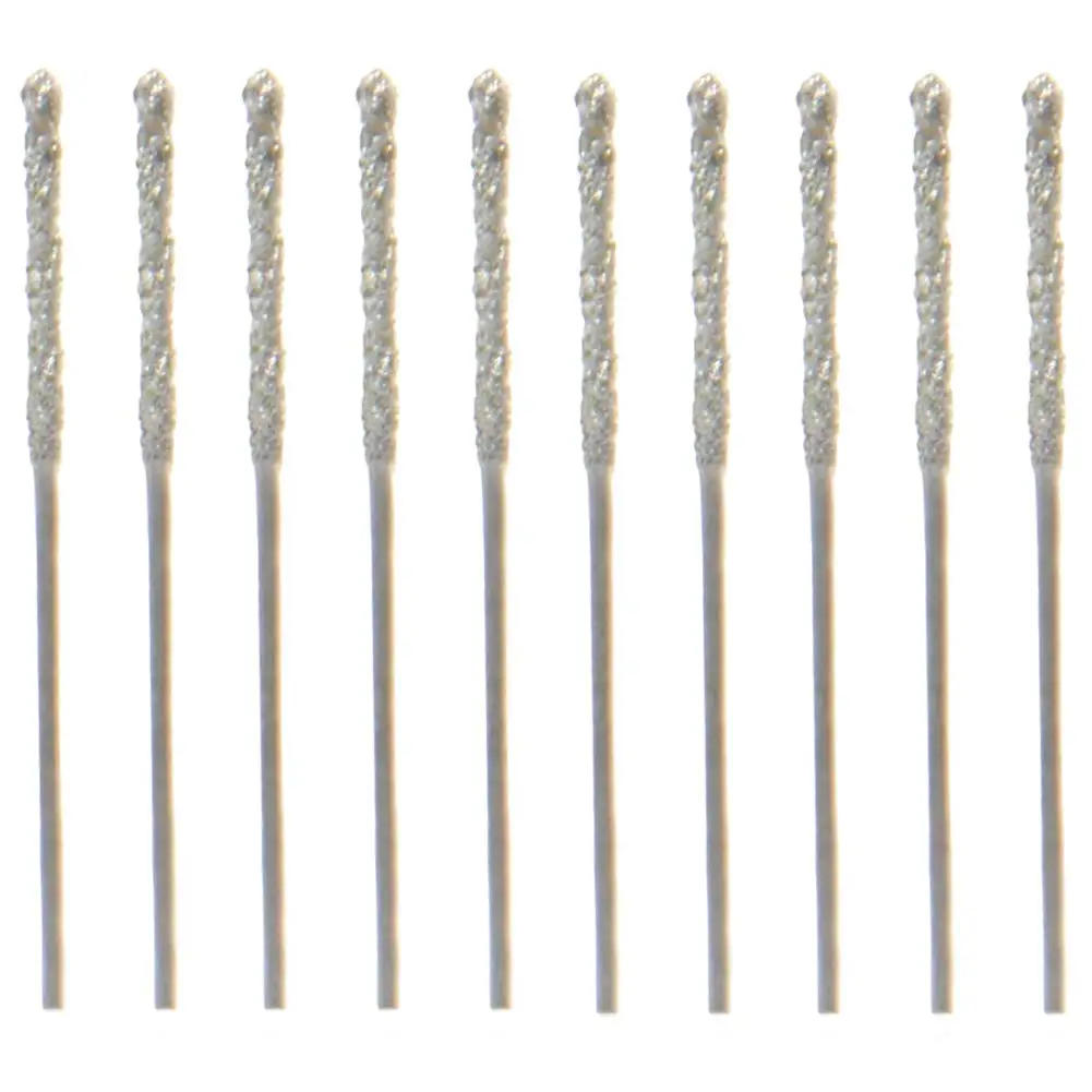 

20Pcs 0.8mm Diamond Coated Tipped Tip Twist Drill Bit for Glass Jewelry Stone Tile