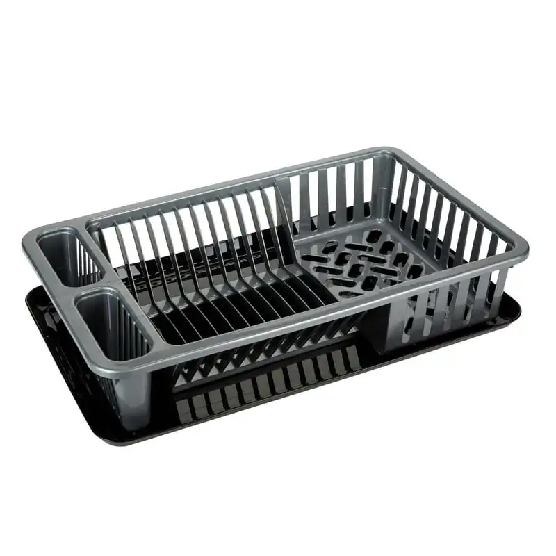 

Dish Rack with Tray in Silver
