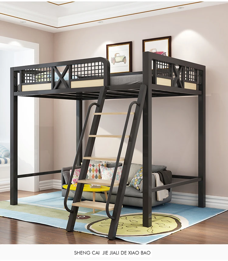 Современная искусственная кровать в стиле лофт для маленькой квартиры подъем