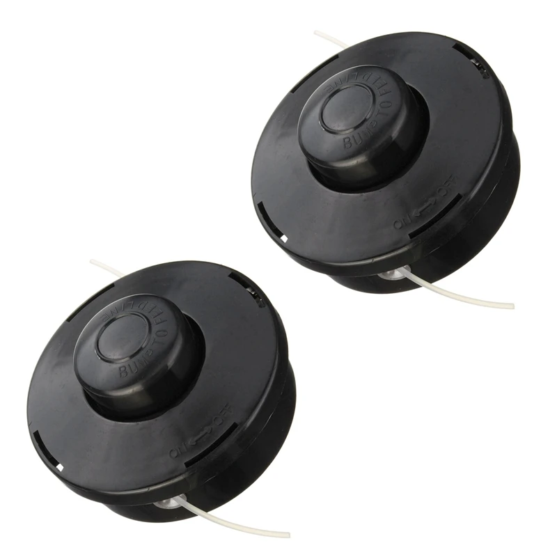 

2X Replacement Petrol Trimmer Head Strimmer Bump Feed Line Spool Brush Cutter Grass