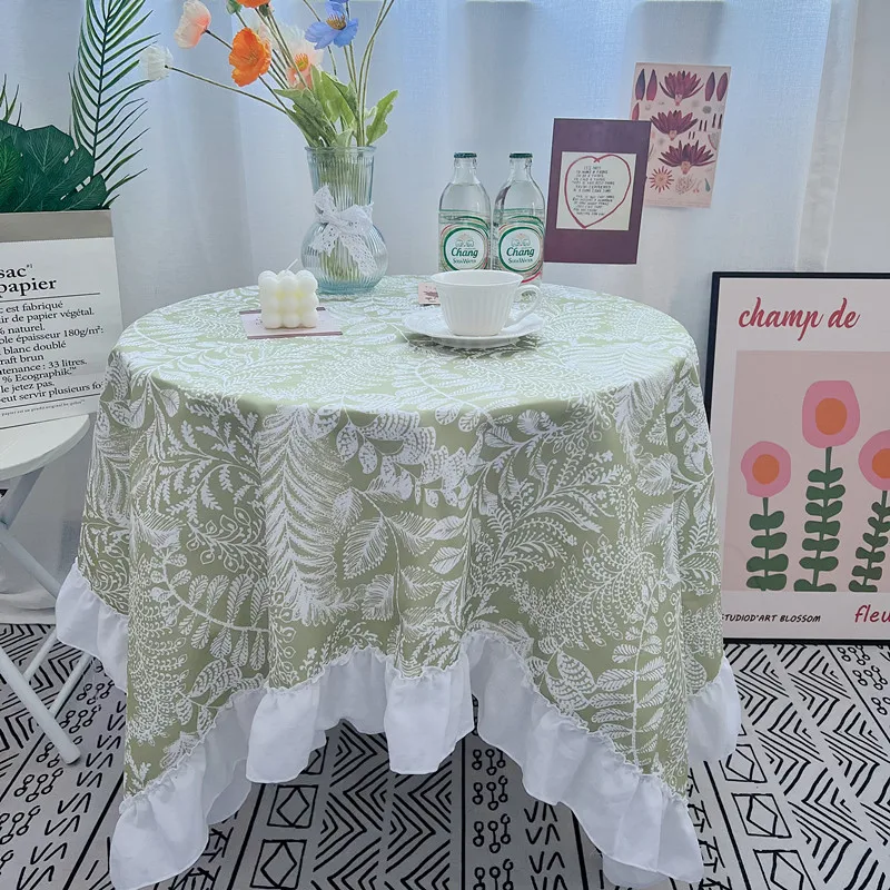 

Spring imprint waterproof and anti fouling tablecloth, pastoral style dining table, tea table tablecloth