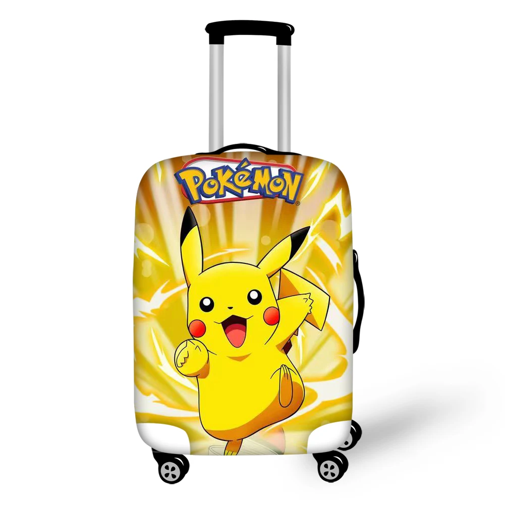 POKEMON Pattern Elestic Dust Waterproof Travel Luggage Cover For 18-32 Inch Protective Suitcase Covers