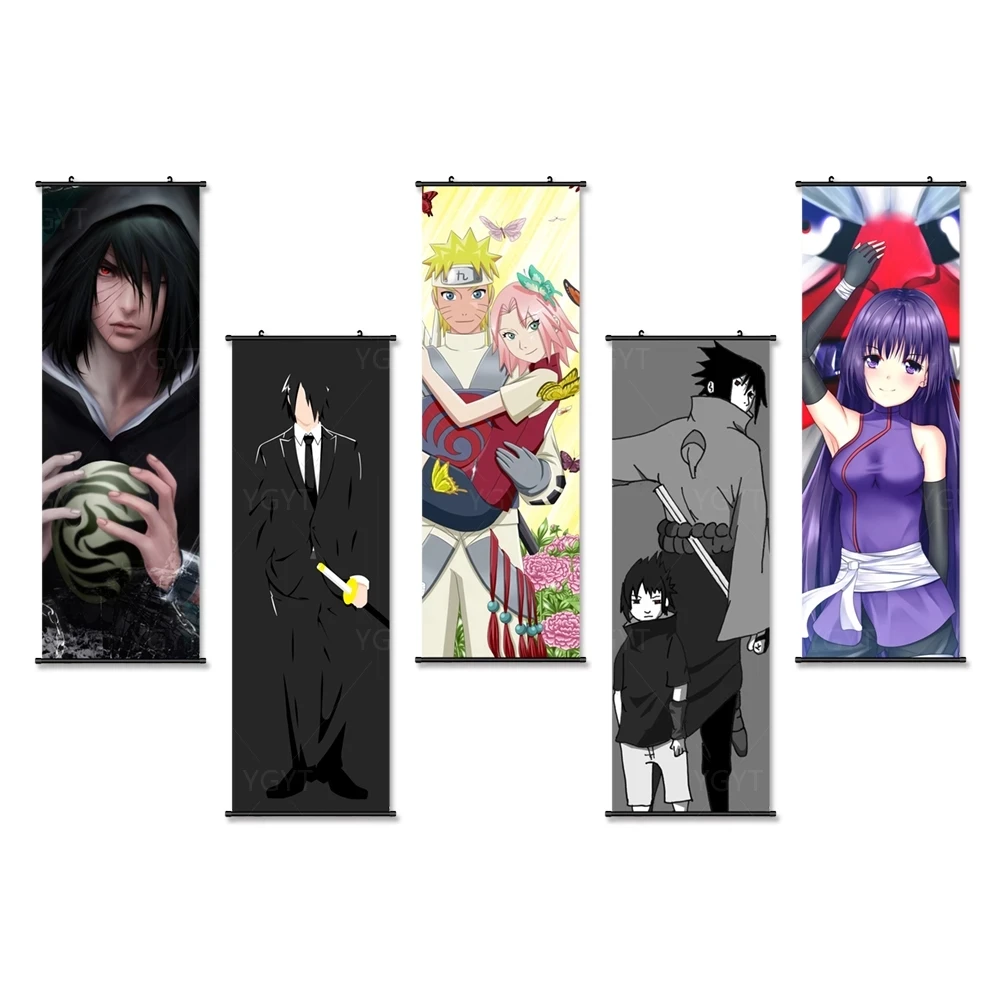 

Bandai Canvas Print Painting Japanese Anime Role Wall Art Naruto Picture Poster Home Decor Plastic Hanging Scrolls Living Room