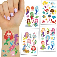 mermaid party supplies mermaid tattoos mermaid birthday party favors kids girls temporary tattoos great kids party decor gift