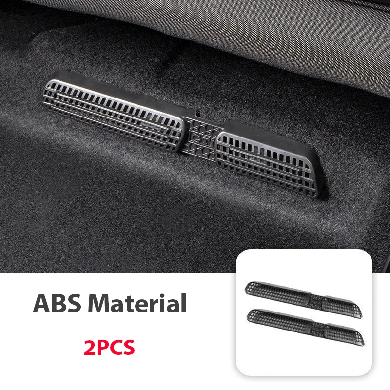 

Автомобильная крышка воздуховыпускного отверстия для VW Volkswagen Tiguan L Pro R-Line 2024 ~ 2022 под сиденьем, вентиляционная молдинговая полоса, автомобильные аксессуары