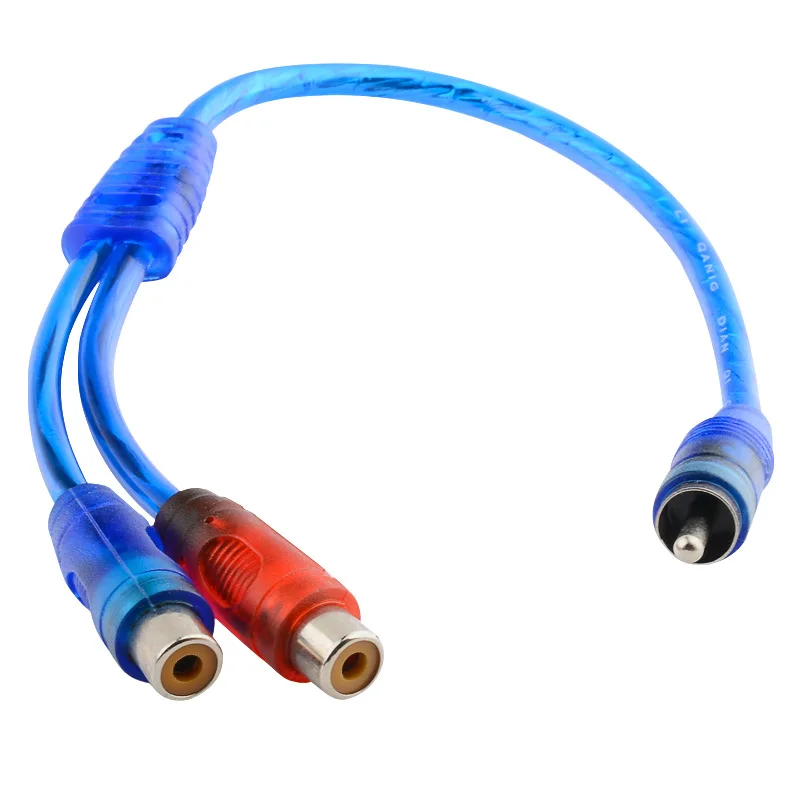 

30cm Audio Cable 1rca Revolution 2rca Bus AV Line One Revolution Two Bus Double Lotus Head Short Line