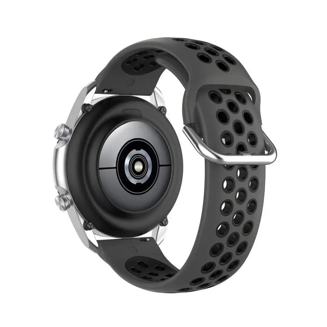 22mm 20mm Silicone strap for Samsung watch 3/4 Gear S3/Active 2 /Huawei watch 3/GT2 Sport Bracelet Belt for Amazfit GTR/Stratos