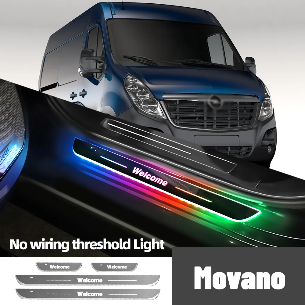 Для Opel Movano 2001-2016 2012 2013 2014 2015 автомобильный порог с индивидуальным логотипом