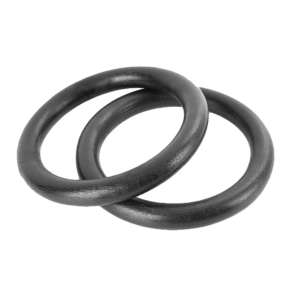 

Гимнастические кольца из АБС-пластика для фитнеса, гимнастические кольца для подтягивания, гимнастическое кольцо для силовых подбородков, тренировок, тренировок (черный)