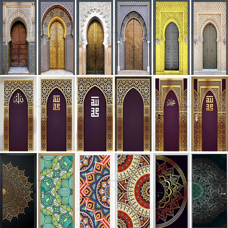 Наклейка на дверь водостойкая самоклеящаяся