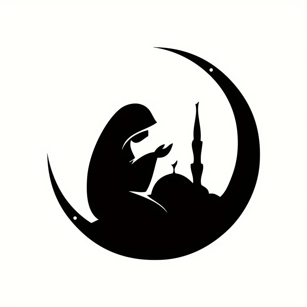 CIFBUY Декор металлический в форме Луны для женщин Молитвенное Настенное Украшение