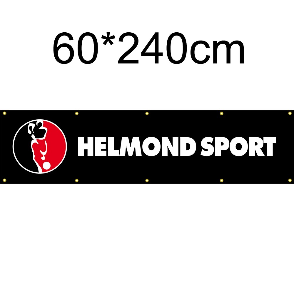Holland Helmond Sport Flag Black 60x240cm Decoration Banner for Home and Garden | Flags