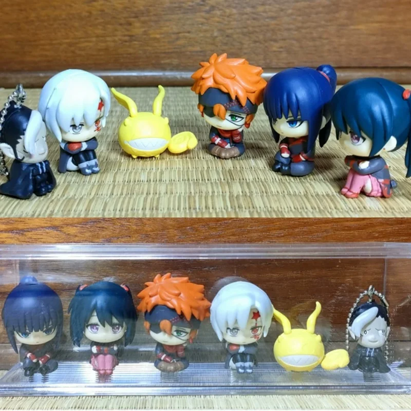 Фото Фигурка-гашапон Bandai D Gray Man, миниатюрная коллекционная фигурка из ПВХ, Аллен Уокер, Ю Канда, Ленали Ли, Лави, украшение для рабочего стола. №1
