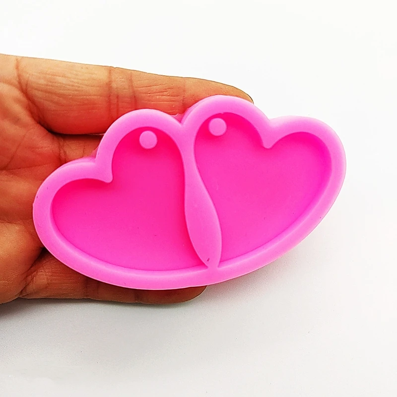 

95AB технические формы для изготовления ювелирных изделий, форма в форме сердца, женские серьги из смолы