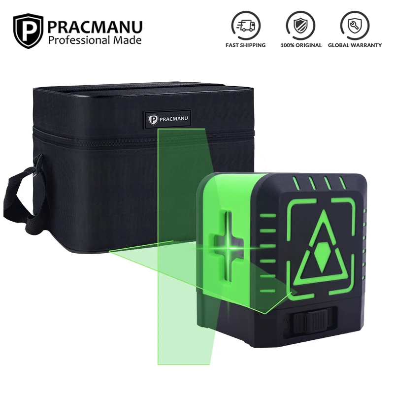 

Pracmanu 2 линии лазерный уровень профессиональный вертикальный перекрестный уровень лазерный самонивелирующийся (4 градуса)