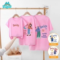 short sleeve t shirt summer family matching outfits tshirt children party toddler t shirts daddy mommy daughter matching clothes