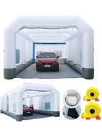 GORILLASPRO 30x16x11Ft Portable Inflatable Spray Paint  Booth With Upgrade Air Filter System Environment Friendly Paint  Booth