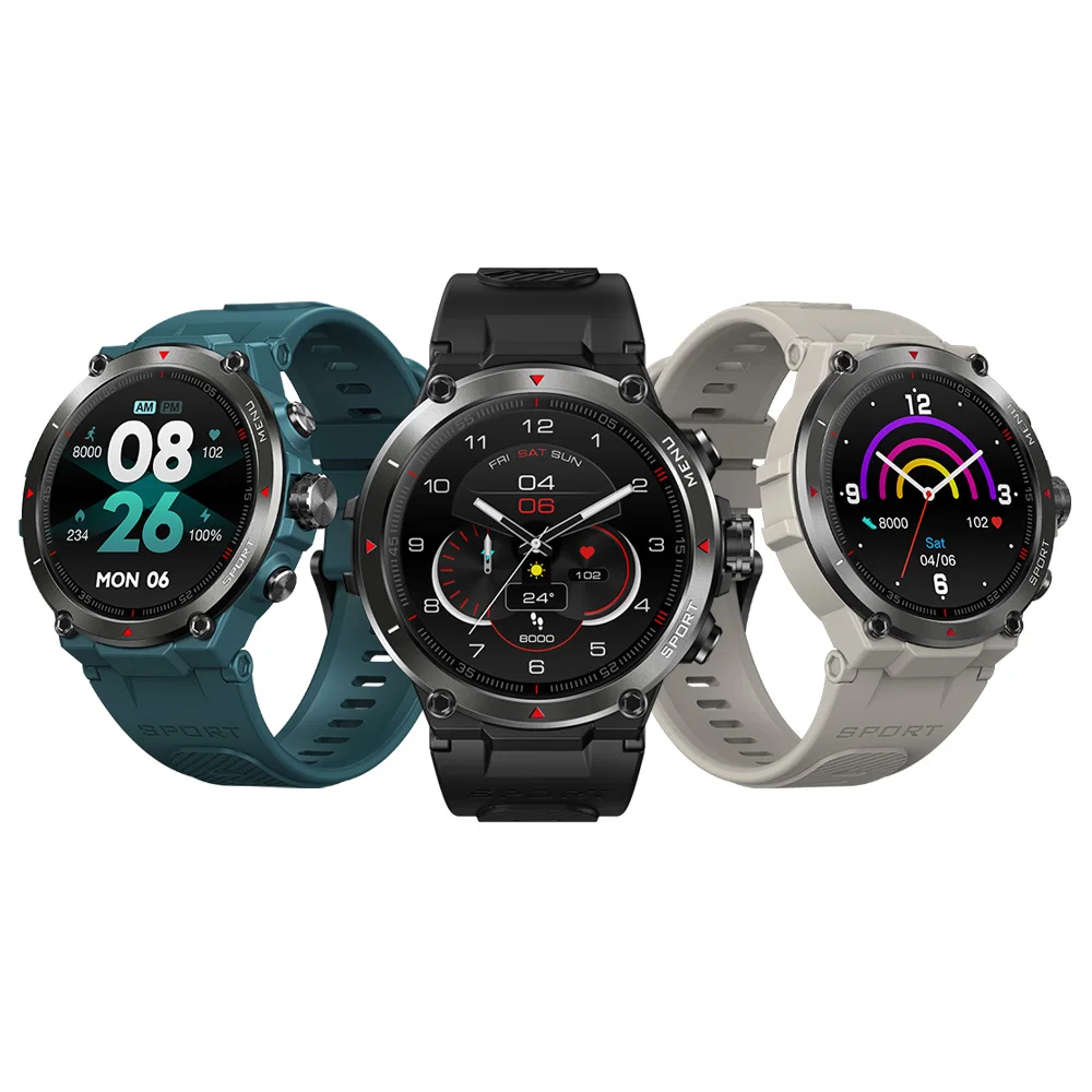 

Zeblaze Stratos 2 GPS 360*360px Always-On AMOLED Display 4 Modes Heart Rate Blood Pressure SpO2 Monitor 100+ 5ATM Smart Watch