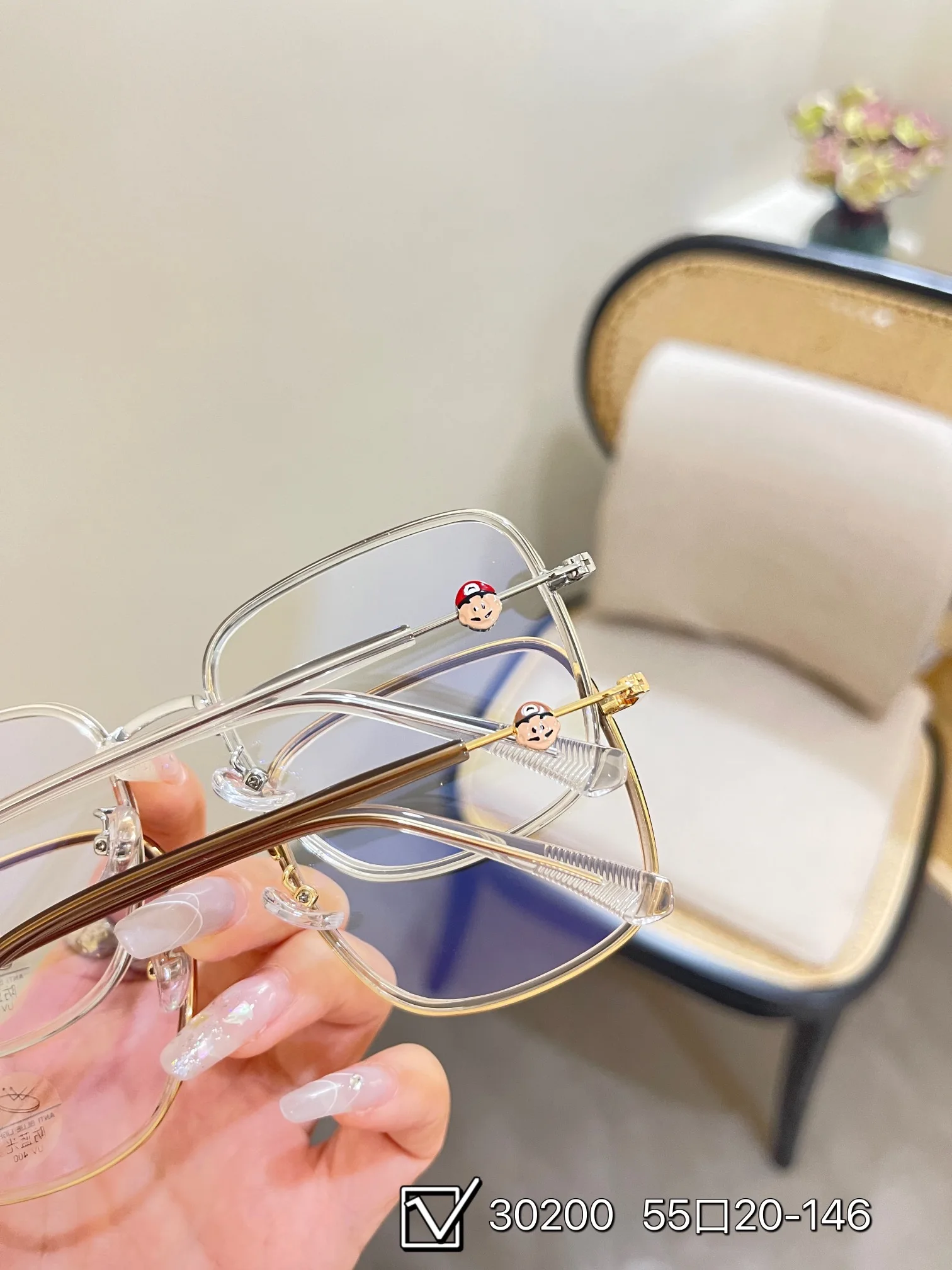 

New Fashion Prescription Glasses Frame Ultra Light Retro Polygon Men's And Women's Same Popular Glasses Cute