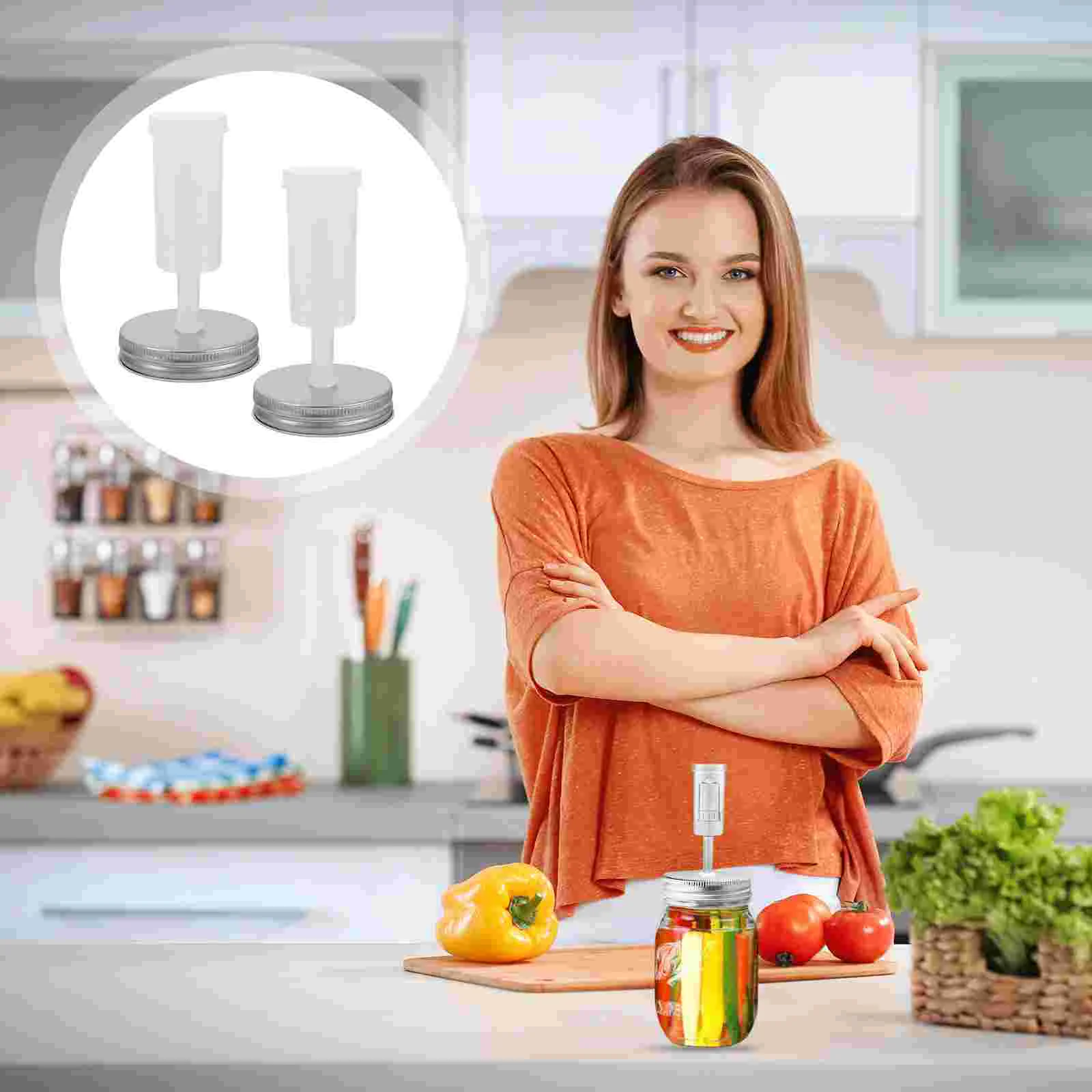 

Fermentation Lids Jar Fermenting Kit Lid Airlock Masonmouth Pump Canning Wide Jars Airlocks Tank Weight Bottle Vacuum
