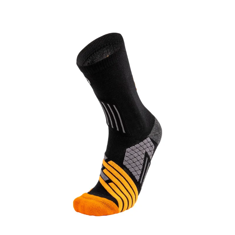 MEIKAN Men Sports Socks Mid-tube Quick-drying Breathable Cushioning Marathon Running Basketball Socks MKYG202016