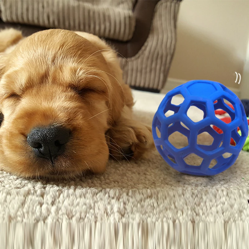 

Жевательная игрушка для собак, пазл из натурального каучука, мяч для собаки, геометрические безопасные игрушки, мяч для маленьких, средних и...