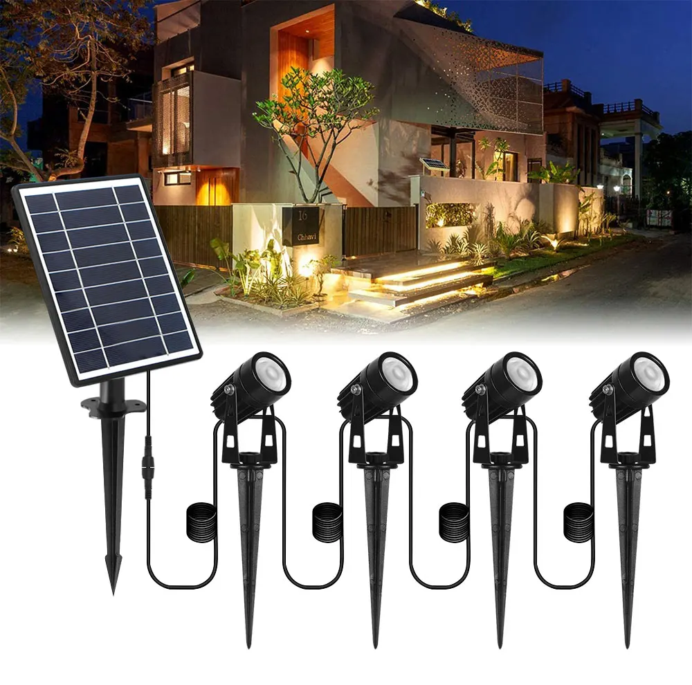 

LED Solar Multifunctional Spotlight Garden Light Lawn Light Landscape Lighting Waterproof IP65 Decoration OutdoorLighting