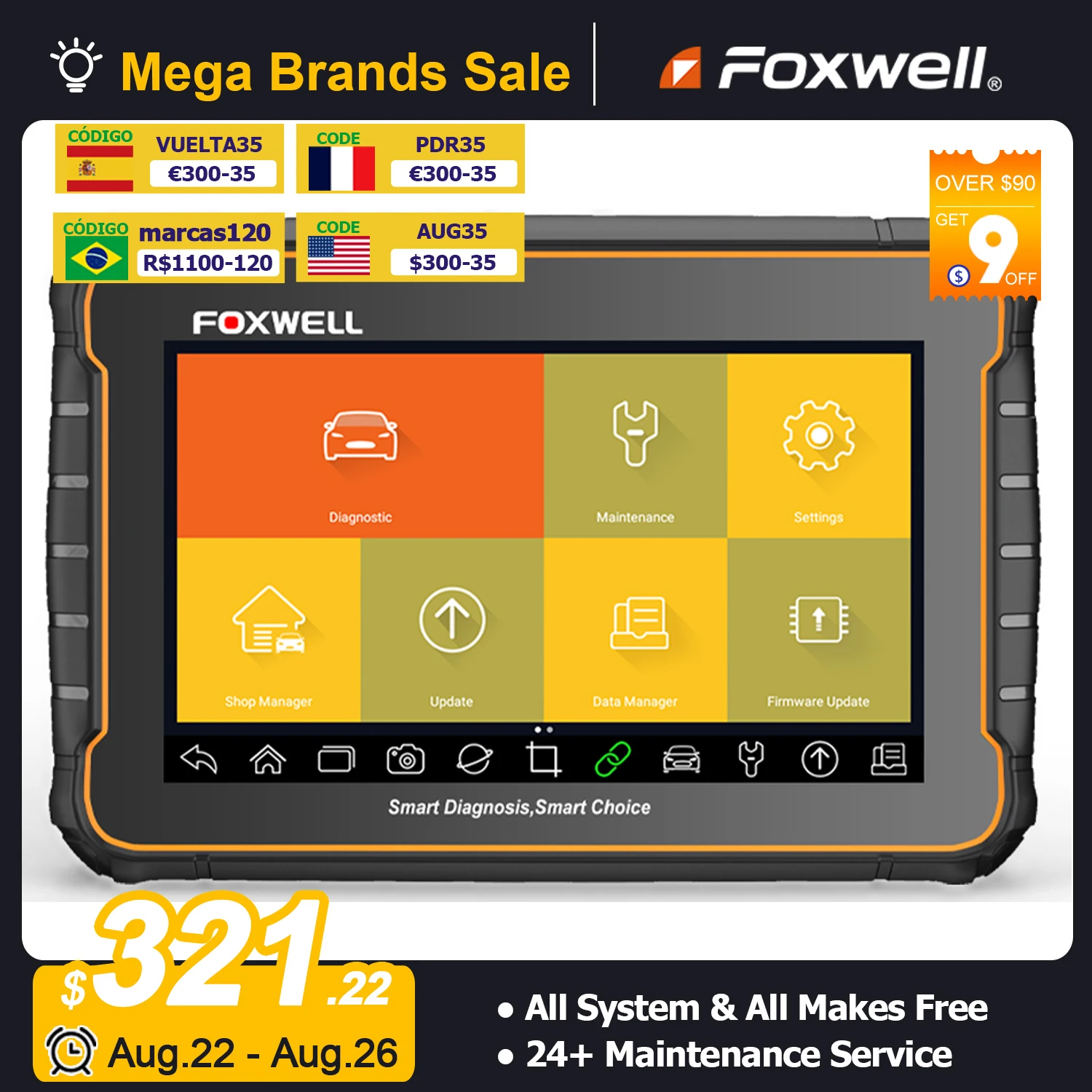 	Foxwell GT60 OBD2 Car Diagnost	