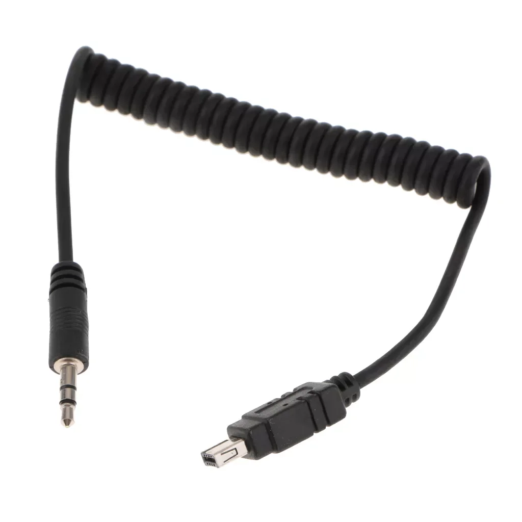 

New2022 3.5mm to MC-DC2 N3 Remote Shutter Release Connecting Cord Cable for Nikon D7000,D5100,D5000,D3200,D3100,D90 Connects Tri