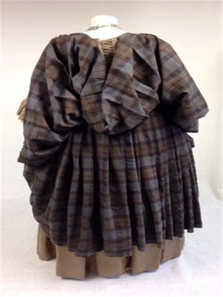 Outlander Letitia MacKenzie Косплей Костюм Женское Готическое Шотландское Платье Хайлендс