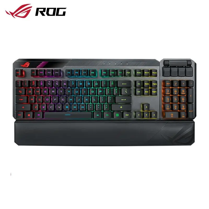 Asus Rog Claymore II Usb 2.0 / Rf 2.4ghz Modular Tkl 80%/100% Gaming Mechanical Keyboard With Rx Optical Switches 104keys Gamer