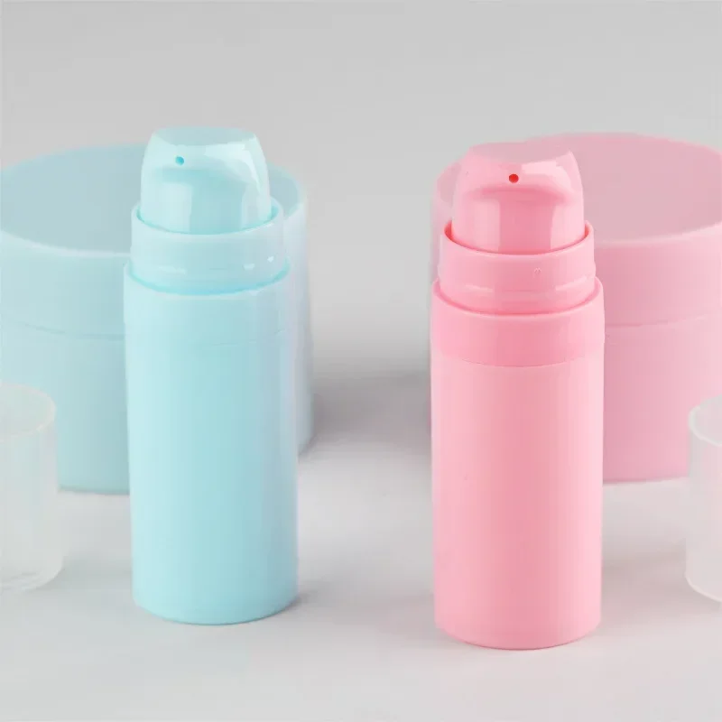 5/10/15 мл пустые бутылочки с безвоздушным насосом мини вакуумные косметические