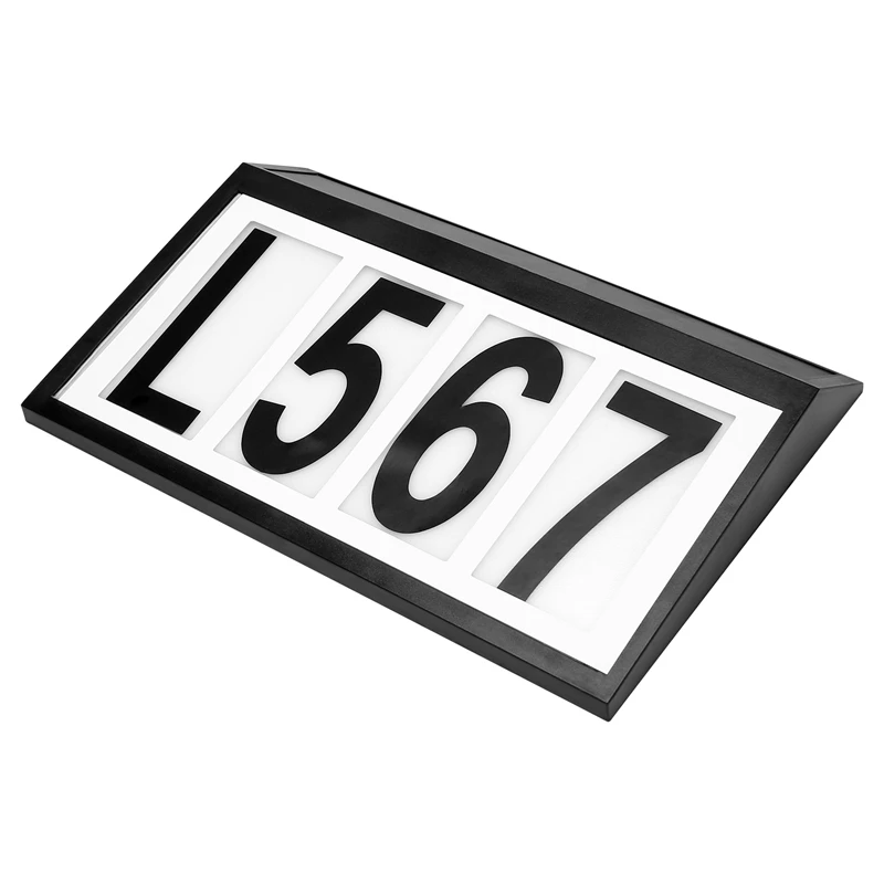 

Solar House Numbers Light, Lighted House Numbers Sign Plaque Address Numbers For Houses Waterproof LED Solar Powered