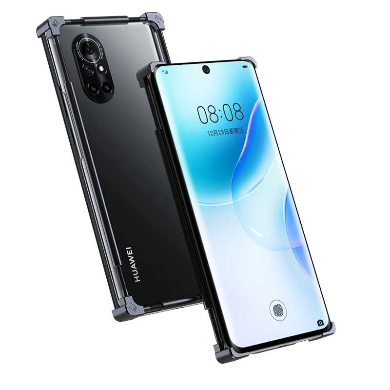 Регулируемый универсальный металлический бампер из нержавеющей стали для Huawei Nova 9 Se 8 7 6 3 Nova9 Nova8 Pro, алюминиевый чехол