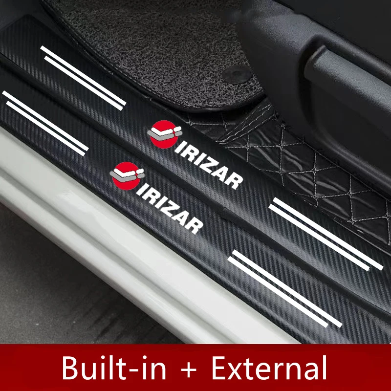 

4PCS Car Door Sill Scuff Plate Decor Sticker For IRIZAR With Logo Accessorie