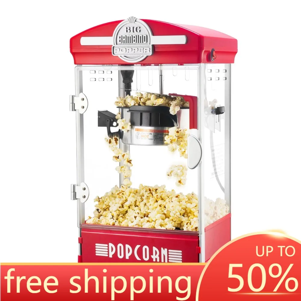 

Professional Electric Popcorn Maker Commercial Popper Machine Machines Free Shipping